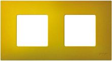 SIMON Рамка-декор на 2 поста для 2700620-03., S27Pl, Артик жёлтый (2700627-081)