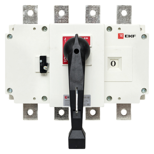 EKF Рубильник-выключатель 400A 4P c рукояткой управления для прямой установки PowerSwitch EKF (psds-400-4) фото 2