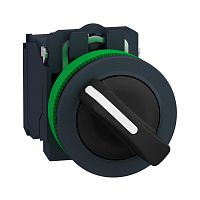 SCHNEIDER ELECTRIC Переключатель 22мм, 2 позиции, заподлицо, 1НО, 1НЗ, пластик (XB5FD25)
