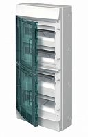 ABB Щит распределительный навесной ЩРн-П-48 пластиковый прозрачная дверь IP65 серый GWT 750 градусов Mi (1SL1217A00)
