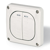 DKC Переключатель однополюсный двухклавишный (DIS1373222)