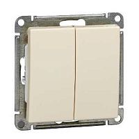 SCHNEIDER ELECTRIC W59 Переключатель двухклавишный, 10АХ, механизм, слоновая кость (VS610-256-2-86)