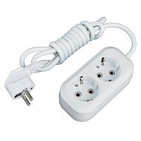 EKF Удлинитель Эксперт 2 гнезда шнур 5м 16А/3.5кВт с заземлением ПВС 3х1 (UBA16-310-2-05)