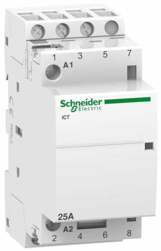 SCHNEIDER ELECTRIC Контактор модульный iCT 25A 3НО 220/240В АС (A9C20833)