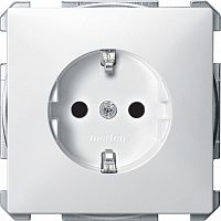 SCHNEIDER ELECTRIC Механизм розетки Schuko с винтовыми зажимами белый (MTN2400-4019)
