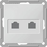 SCHNEIDER ELECTRIC W59 Розетка телефонная двойная скрытый без рамки черный бархат (RSI-251TT-6-86)