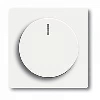 ABB SOLO Плата центральная  (накладка) с ручкой и лампой для поворотного светорегулятора davos/альпийский белый  (6540-84-102-500)  (2CKA006599A3009)