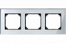 SCHNEIDER ELECTRIC Рамка 3 поста стеклянная алмаз (MTN4030-3260)