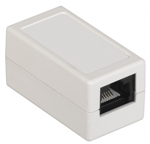 IEK Проходной адаптер кат. 6 UTP тип RJ45-RJ45 (CS70-1C06U)