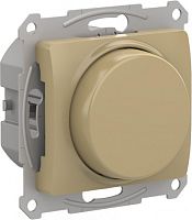 SCHNEIDER ELECTRIC GLOSSA Светорегулятор  (диммер) поворотно-нажимной, 315Вт, механизм, ТИТАН (GSL000430)
