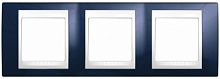 SCHNEIDER ELECTRIC UNICA-Хамелеон Рамка 3 поста индиго/белый (MGU6.006.842)