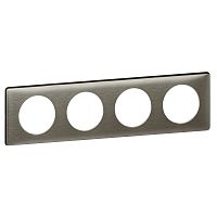 LEGRAND Рамка, четырехпостовая, вольфрам (068974 )