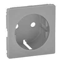 LEGRAND Valena LIFE Лицевая панель для силовой розетки 2К+З с зажимами 6кв мм Алюминий (755252 )
