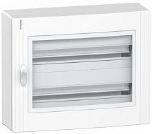 SCHNEIDER ELECTRIC Pragma Щит распределительный навесной ЩРн-48 IP40 пластиковый белый прозрачная дверь (по 24 модуля)  (PRA29224)