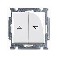 ABB Выключатель жалюзи с накладкой однополюсный без фиксации альпийский белый  (2026/4 UC-94-507)  (2CKA001413A1082)