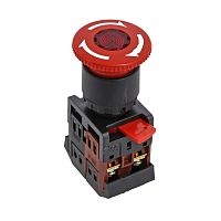 EKF Кнопка ANE-22 поворотная c блокировкой и подстветкой NO+NC грибок PROxima (pbn-ane)