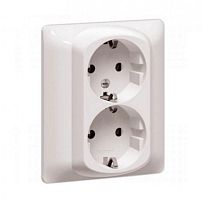 LEGRAND Galea Life Розетка двойная с заземлением titanium (771430 )