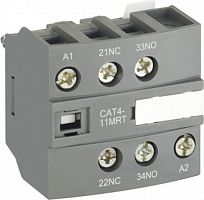 ABB Блок контактный дополнительный CAT4-11ERT для контакторов AF-RT и NF-RT (1SBN010154R1011)
