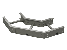 DKC Угол горизонтальный 90 градусов 150x400 R=300 стеклопластик (GLG91540)