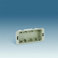 SIMON Коробка для внутреннего монтажа 1-рядной рамки с суппортами, 236х96х50,5мм (27855-61)