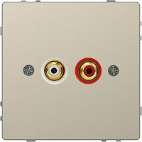 SCHNEIDER ELECTRIC Аудиорозетка D-Life с модулем тюльпан сахара SD (MTN4350-6033)