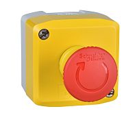 SCHNEIDER ELECTRIC Пост кнопочный желтый 1 аварийная кнопка 1НЗ (XALK178)