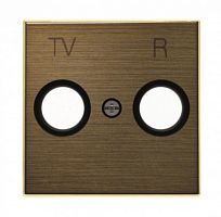 ABB Накладка для TV-R розетки, серия SKY, цвет античная латунь  (8550 OE)  (2CLA855000A1201)