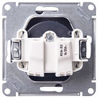 SCHNEIDER ELECTRIC W59 Розетка без заземления без шторок, 16А, механизм, черный бархат (RS16-153-6-86)