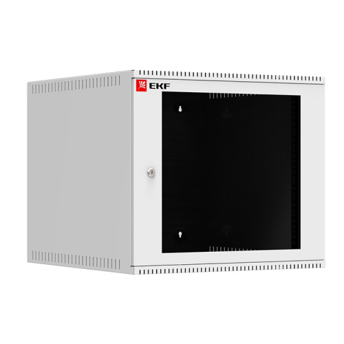EKF Шкаф телекоммуникационный настенный 9U  (600х650) стекло, Astra A серия  Basic (ITB9G650)