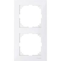 SCHNEIDER ELECTRIC M-Pure Рамка 2 поста полярно-белый (MTN4020-3619)