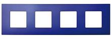 SIMON Рамка-декор на 4 поста для 2700640-03., S27Pl, Артик синий (2700647-083)