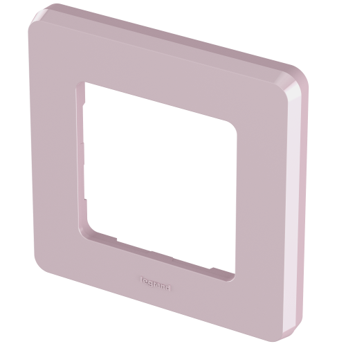 LEGRAND INSPIRIA Рамка декоративная универсальная  , 1 пост, для горизонтальной или вертикальной установки, цвет &quot;Розовый&quot; (673934) фото 2