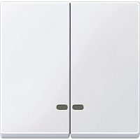 SCHNEIDER ELECTRIC Клавиша 2шт с окошком для светоиндикатора белый (MTN3420-0325)