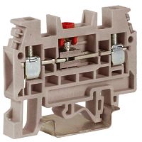 DKC Зажим винтовой 4мм.кв тестовый с разъединителем  бежевый SCB.4 (ZSB300)