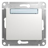 SCHNEIDER ELECTRIC GLOSSA Кнопка нажимная с табличкой белый в рамку схема 1 (GSL000119)