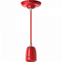 NAVIGATOR Светильник с проводом 1м.Е27 декор красный (61531 NIL-SF03) (20676)