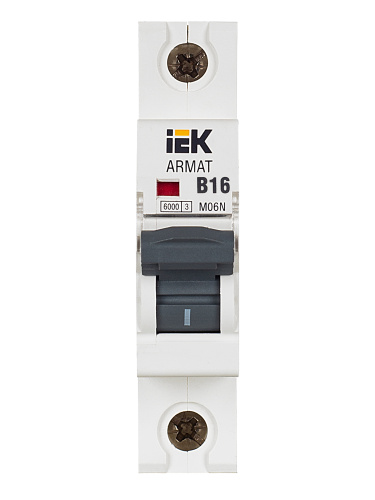 IEK ARMAT Выключатель автоматический однополюсный B 16А M06N (AR-M06N-1-B016) фото 12