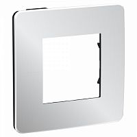SCHNEIDER ELECTRIC Рамка UNICA STUDIO однопостовая хром/антрацит (NU280256)