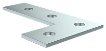 IEK Пластина соед. L-образная удлин. для STRUT-профиля HDZ (CLM50D-PLS-150-40-HDZ)