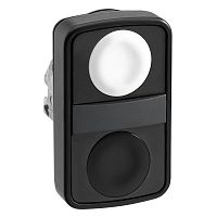 SCHNEIDER ELECTRIC Головка кнопки двойная без маркировки черный (ZB4BA71207)