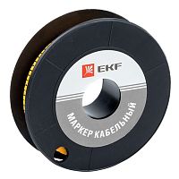 EKF Маркер кабельный 6.0кв.мм 1  (350ед)  (ЕС-3) (plc-KM-6-1)