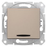 SCHNEIDER ELECTRIC Sedna Переключатель схема 6 с подсветкой титан  (SDN1500168)