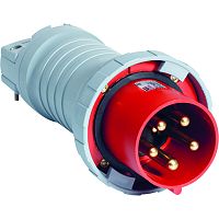 ABB Вилка кабельная 125А 3Р+N+E IР67 переносная 415В CEWE  (4125 P6W)  (2CMA166828R1000)