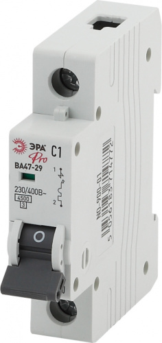ЭРА  Pro Автоматический выключатель NO-900-14 ВА47-29 1P 25А кривая C  (12/180/5040) (Б0031749)