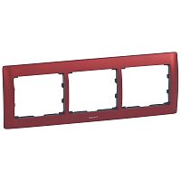 LEGRAND Galea Life Рамка 3 поста горизонтальная Magic Red (771903 )