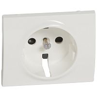 LEGRAND Galea Life Панель лицевая для розетки с заземлением со шторками Деко (777021 )