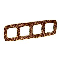 LEGRAND Valena ALLURE Рамка 4 поста Барокко Пурпур универсальная (754444 )