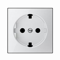ABB Накладка для розетки SCHUKO с плоской поверхностью SKY стекло белое  (8588.9 CB)  (2CLA858890A2101)