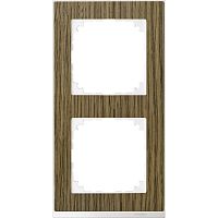 SCHNEIDER ELECTRIC M-Pure Decor Рамка 2 поста дуб/бриллиантовый белый (MTN4020-3674)