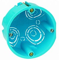 SIMON Коробка устан. в гипсокарт., 1 мод.(Sim.27,82,82N,88), 60мм, термопл., синий (31712-61)